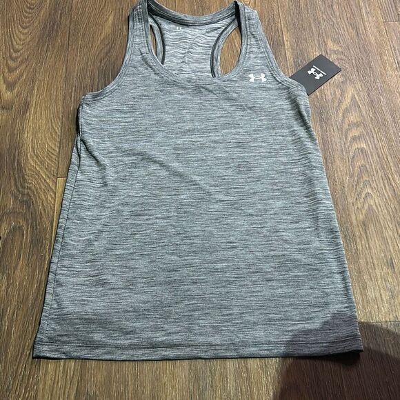 Under Armour Womens Black & Gray Compression Leggings Loose Fit Tank Top Small - Picture 7 of 10